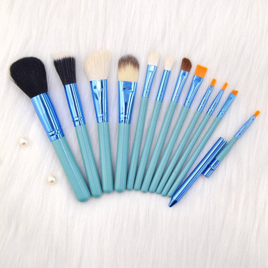 12PCS Eye Shadow/Powder/Foundation/Concealer/Blending Makeup Brushes Kit