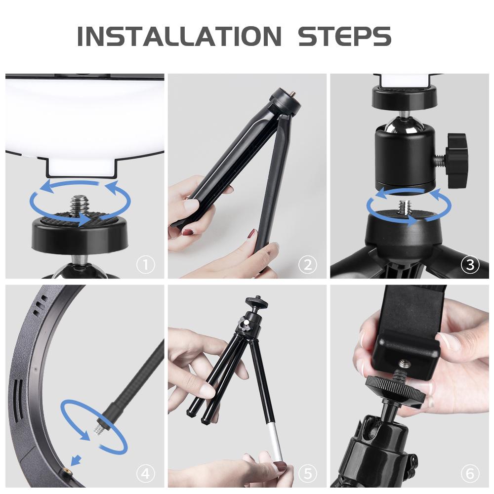 10" Ring Light Camera Tripod