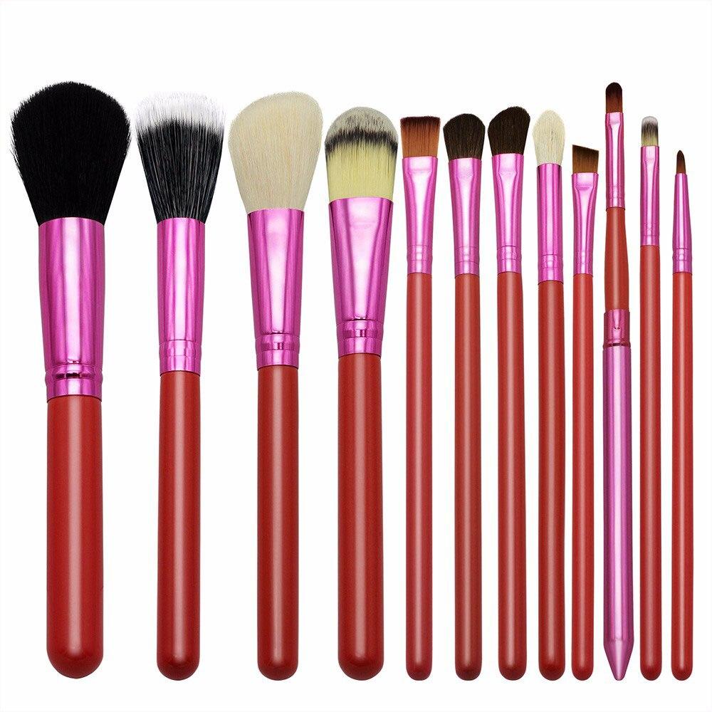 12PCS Eye Shadow/Powder/Foundation/Concealer/Blending Makeup Brushes Kit