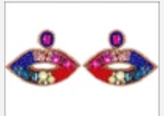 Multi Lips Earrings