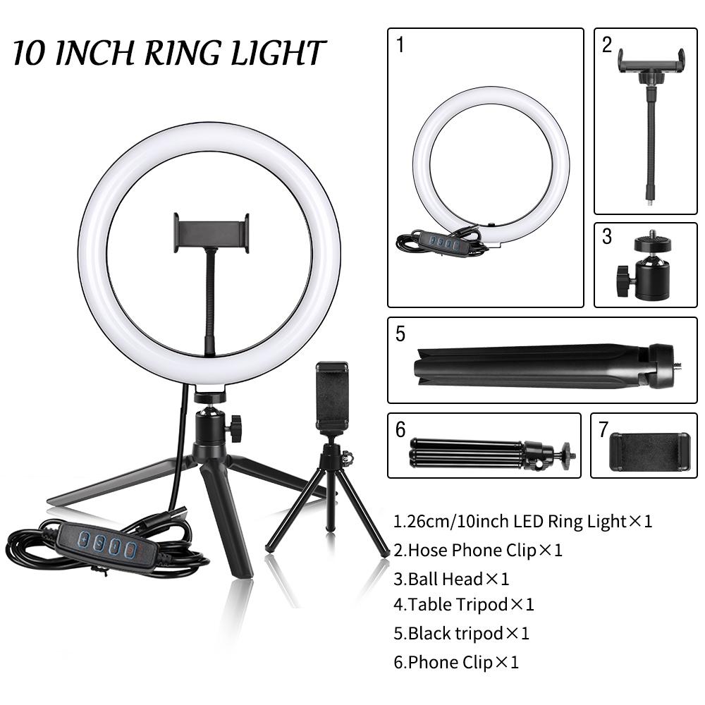 10" Ring Light Camera Tripod